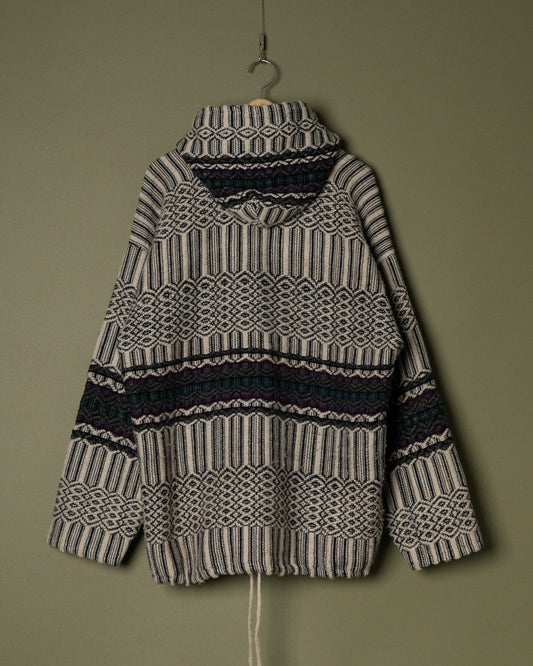 Handwoven Ethnic Textile Hooded Jacket