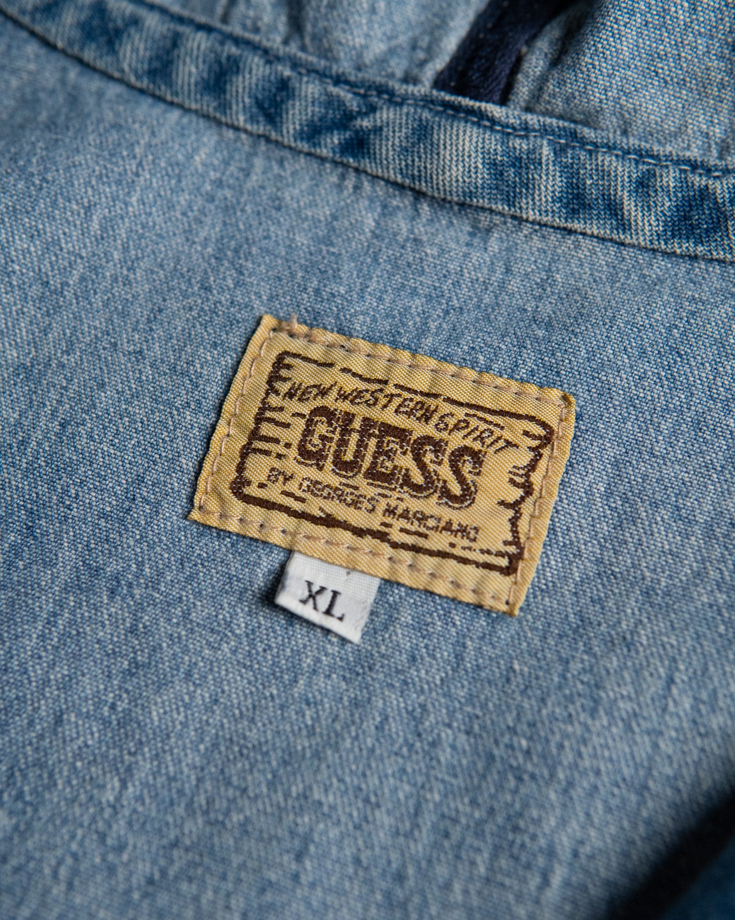 "GUESS" Denim Half-Zip Anorak