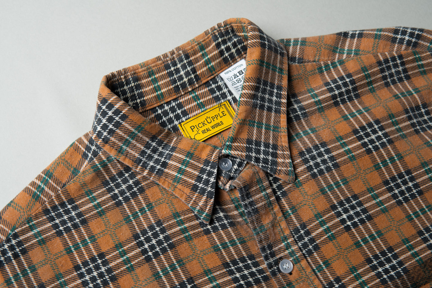 PICK UPPLE REAL WORLD / F.K.Series - Printed Flannel Shirt