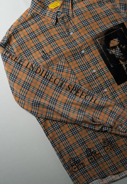 PICK UPPLE REAL WORLD / F.K.Series - Printed Flannel Shirt