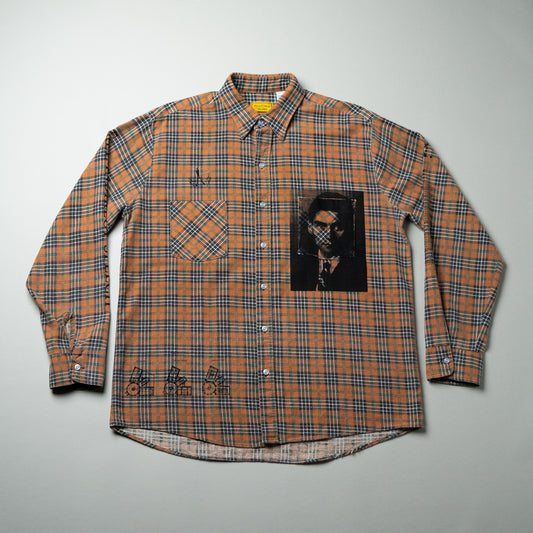 PICK UPPLE REAL WORLD / F.K.Series - Printed Flannel Shirt