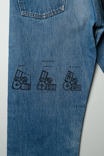 PICK UPPLE REAL WORLD / F.K.Series - Denim Pants