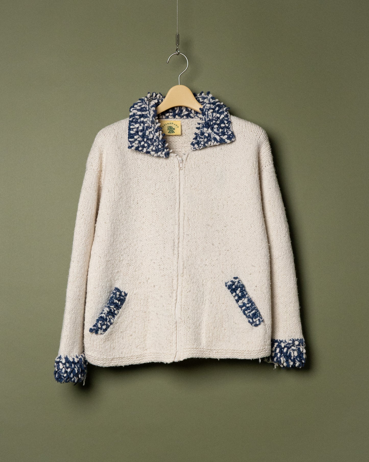 "PACHAMAMA" Knit Zip Jacket - Handmade in Ecuador