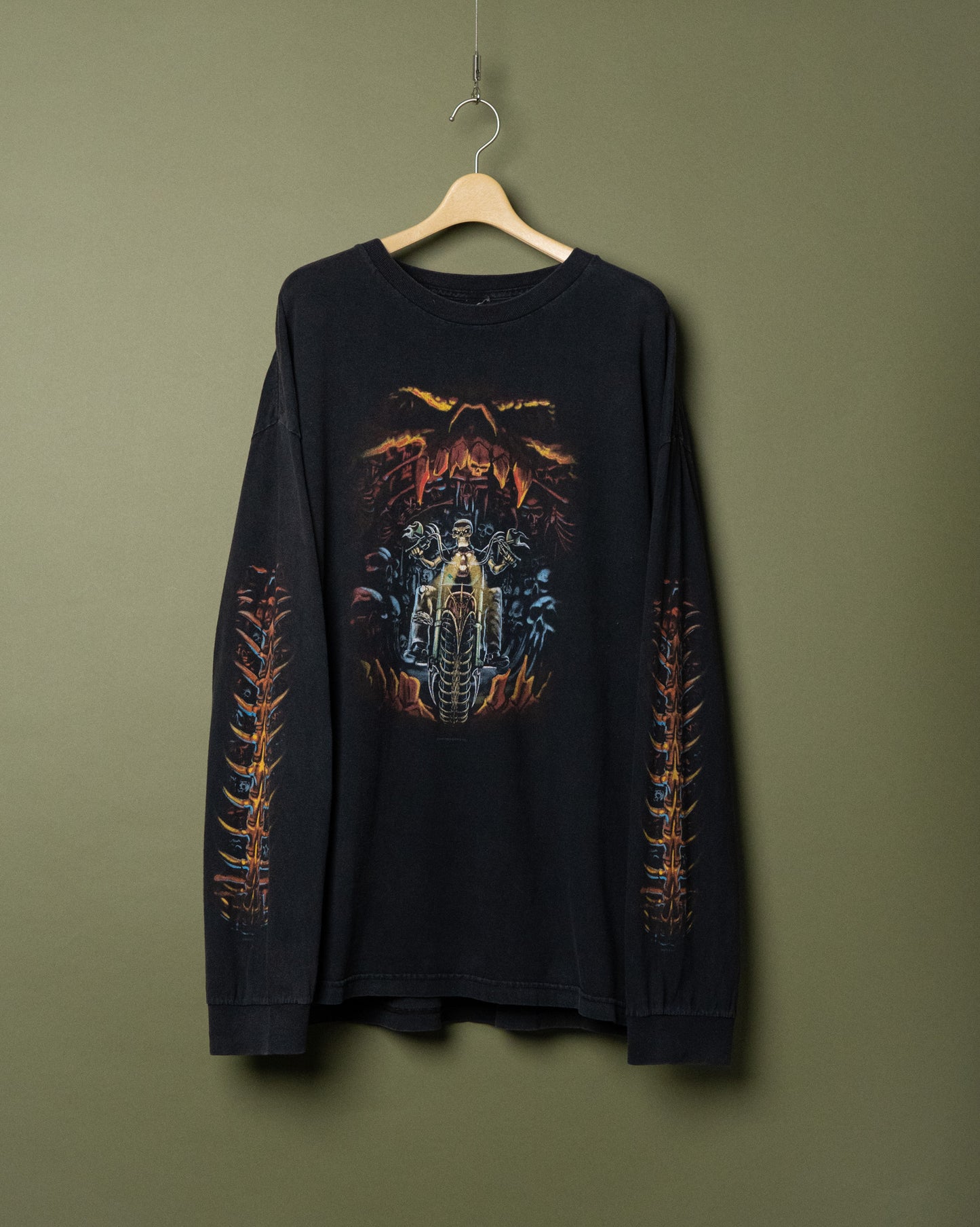 90~00s “AMERICAN IRON V-Twin" Long Sleeve T-Shirt