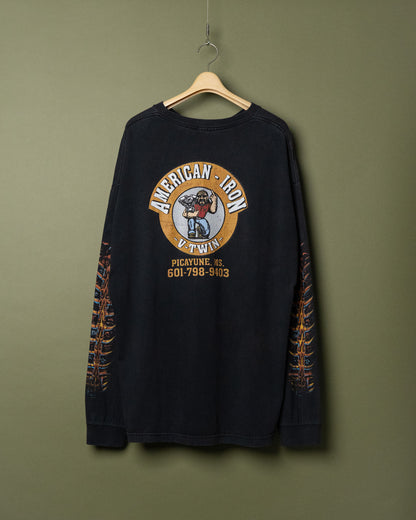 90~00s “AMERICAN IRON V-Twin" Long Sleeve T-Shirt