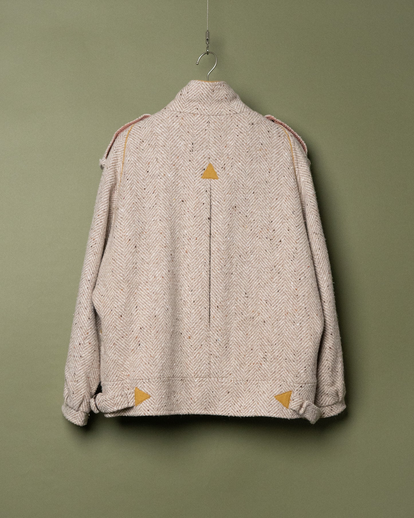 80s Herringbone Double Riders Design Jacket