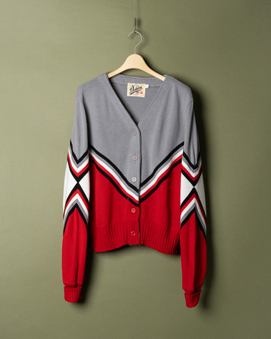 Colorblock Acrylic Cardigan