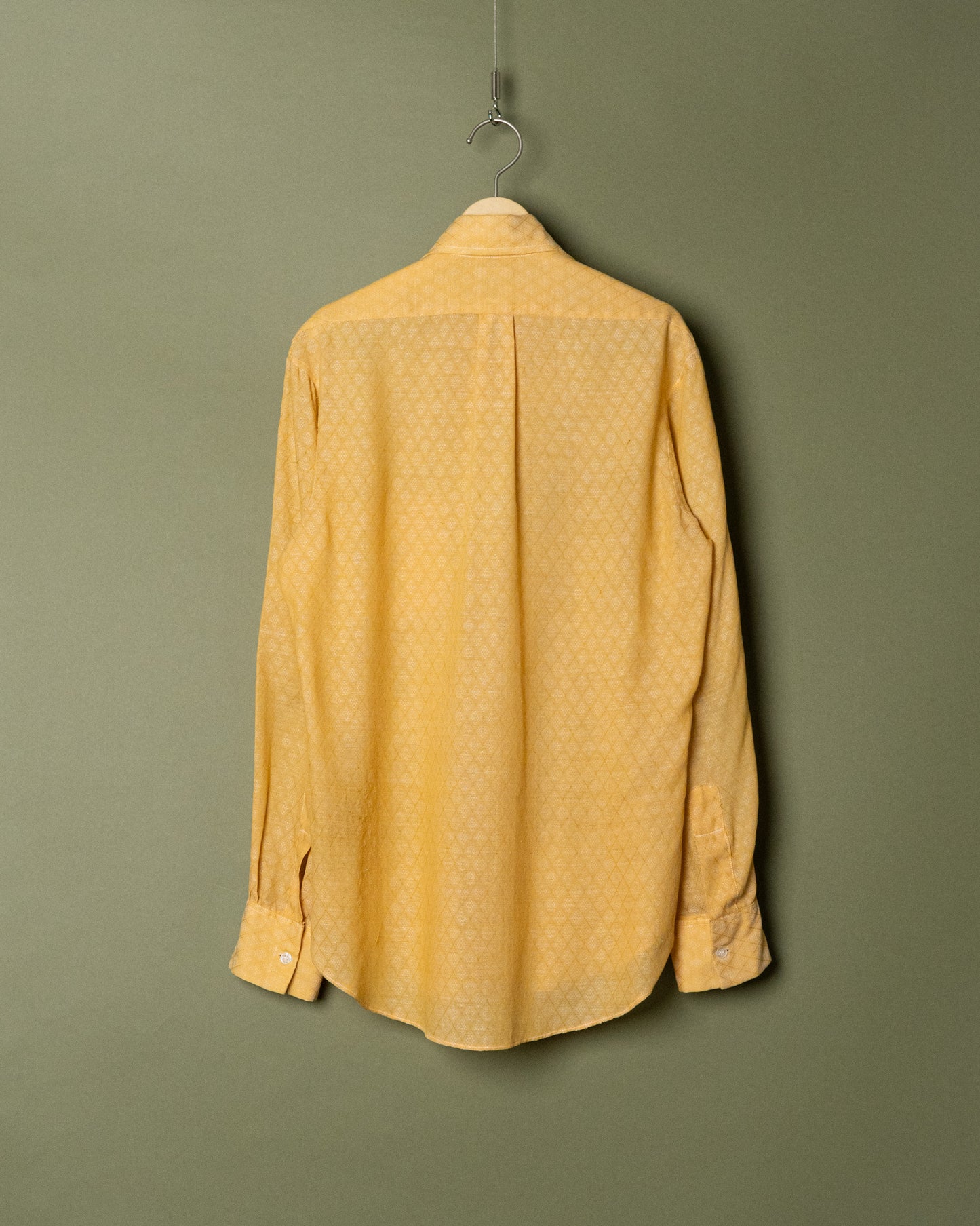 70s Jacquard Diamond Dress Shirt