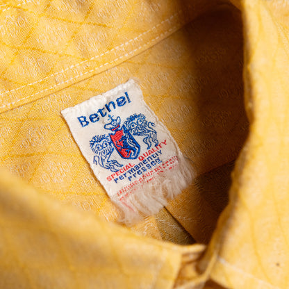 70s Jacquard Diamond Dress Shirt