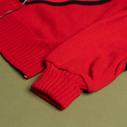 Colorblock Acrylic Cardigan