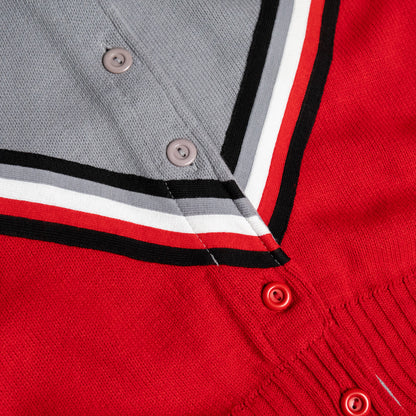 Colorblock Acrylic Cardigan