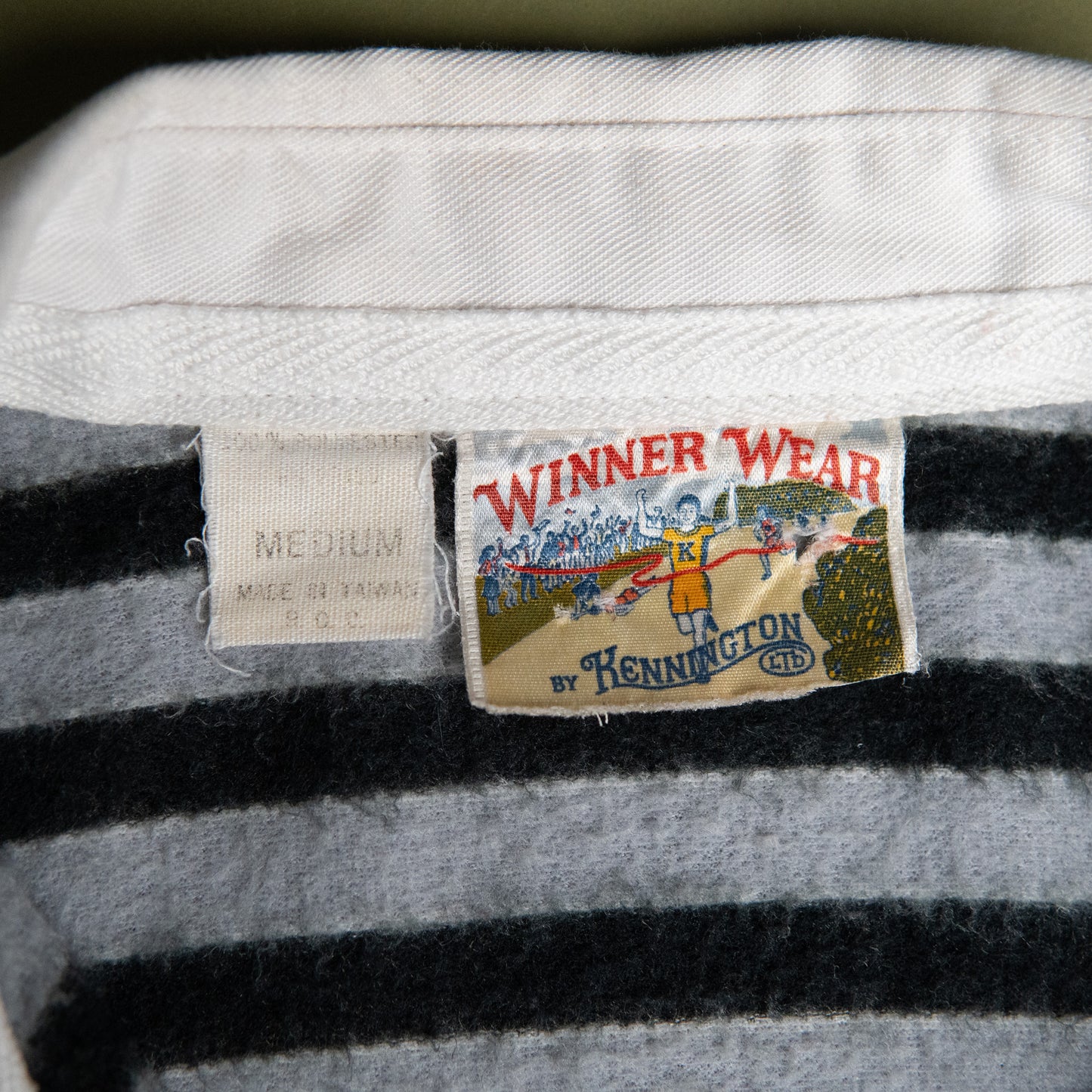 Stripe Pullover with White Collar