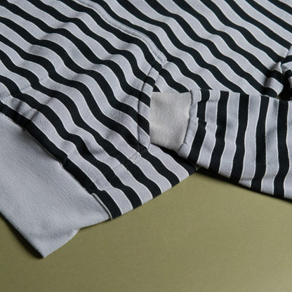 Stripe Pullover with White Collar