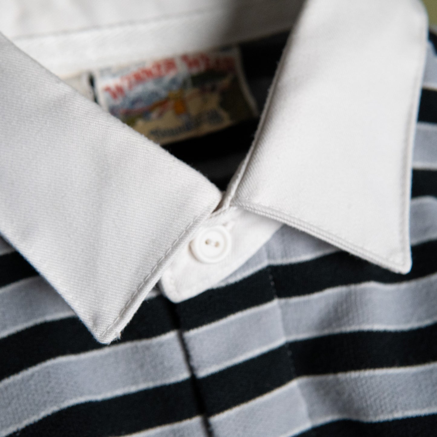 Stripe Pullover with White Collar