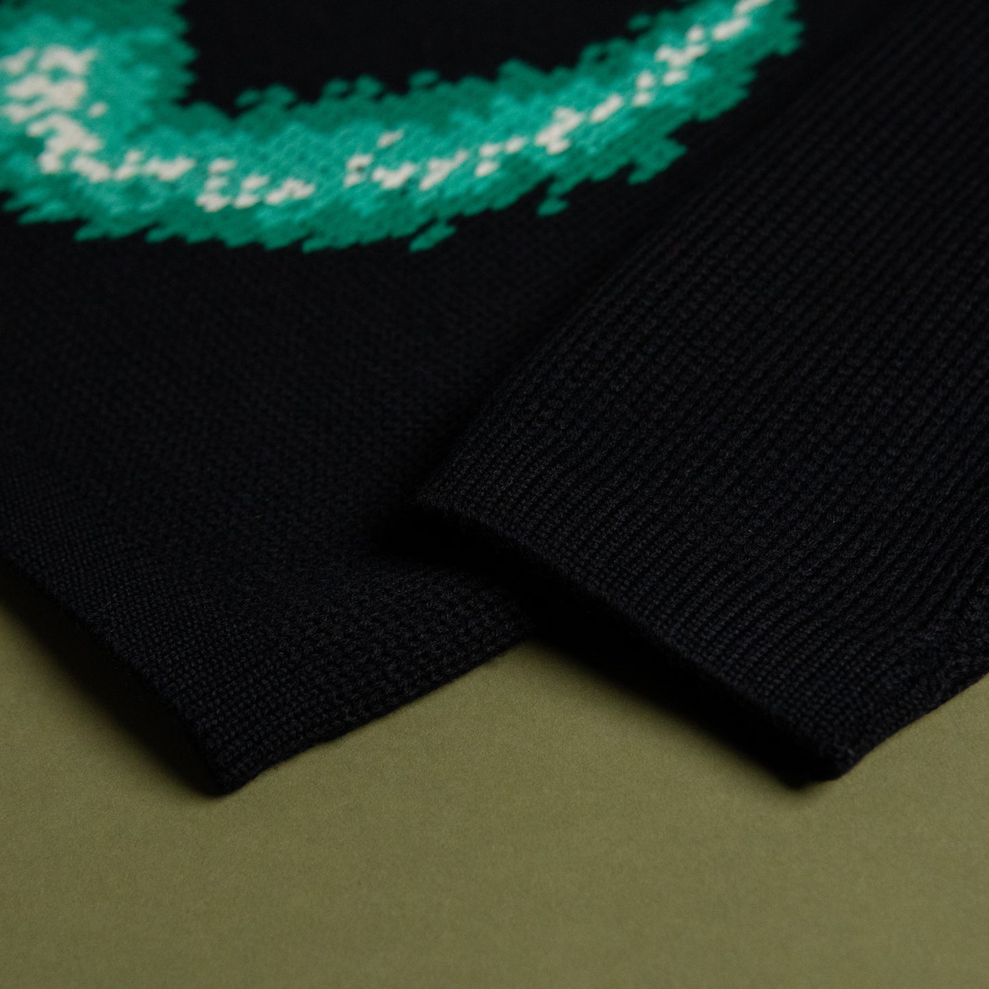 60s Embroidered Turtleneck Sweater