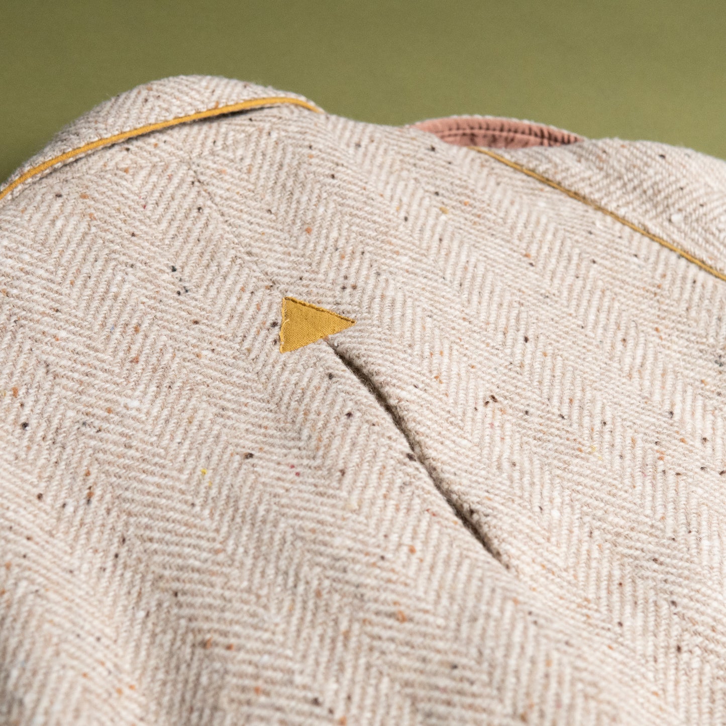 80s Herringbone Double Riders Design Jacket