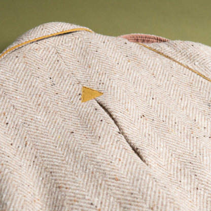 80s Herringbone Double Riders Design Jacket