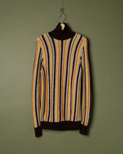 Striped Turtleneck Sweater