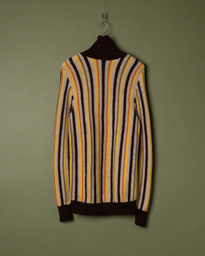 Striped Turtleneck Sweater