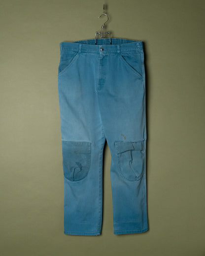 Turquoise Work Pants with Knee Pad Pocket
