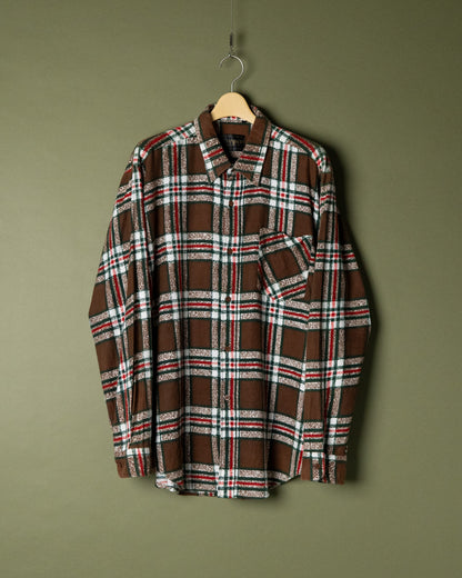 Printed Flannel Plaid Shirt