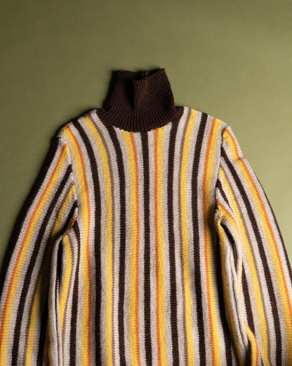 Striped Turtleneck Sweater