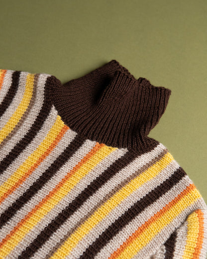 Striped Turtleneck Sweater