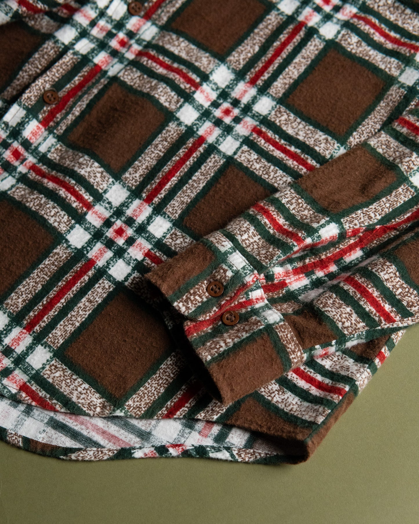 Printed Flannel Plaid Shirt