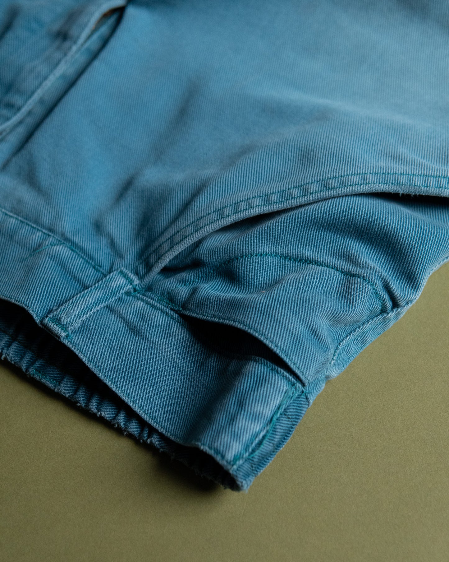 Turquoise Work Pants with Knee Pad Pocket