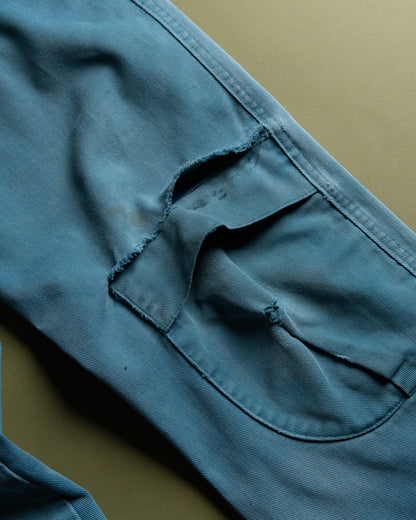 Turquoise Work Pants with Knee Pad Pocket