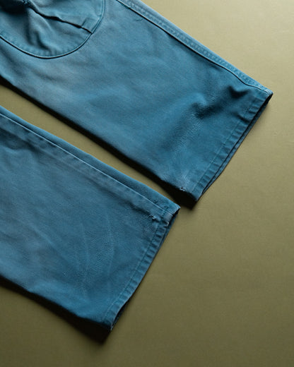 Turquoise Work Pants with Knee Pad Pocket