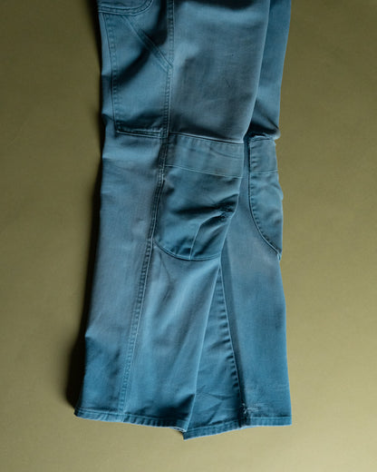 Turquoise Work Pants with Knee Pad Pocket