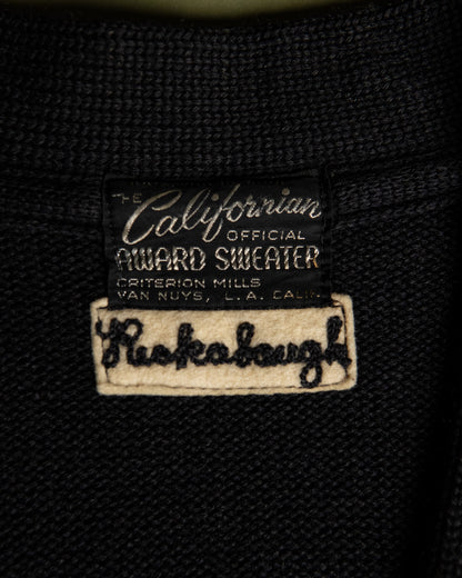 Vintage Lettered Cardigan