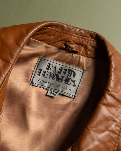 Zip-Up Leather Jacket Made in U.S.A.