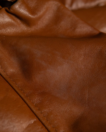 Zip-Up Leather Jacket Made in U.S.A.