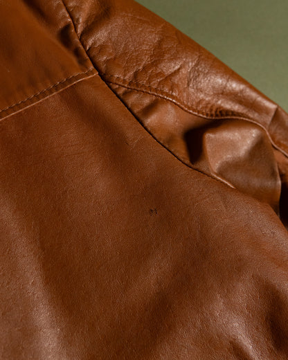 Zip-Up Leather Jacket Made in U.S.A.