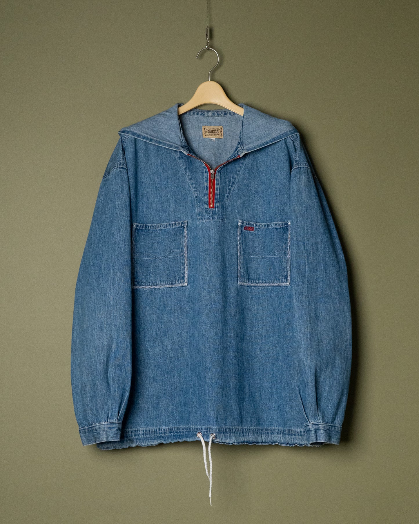 "GUESS" Denim Half-Zip Anorak