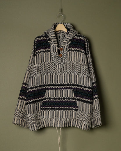 Handwoven Ethnic Textile Hooded Jacket
