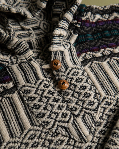 Handwoven Ethnic Textile Hooded Jacket