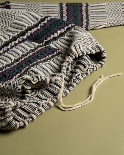 Handwoven Ethnic Textile Hooded Jacket