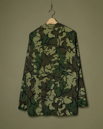 70s Thai Unidentified Military Camo Shirt Jacket