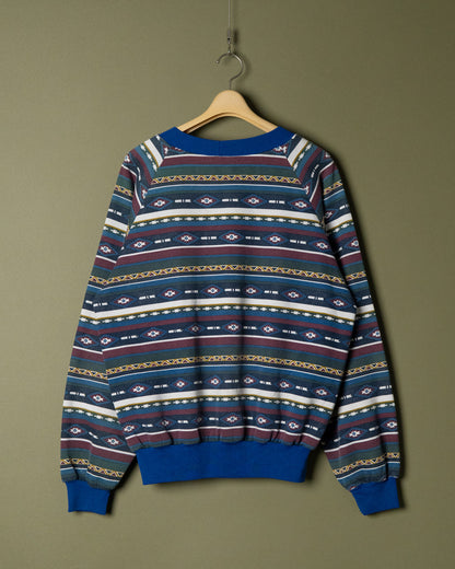 Tribal Stripe Print Sweatshirt