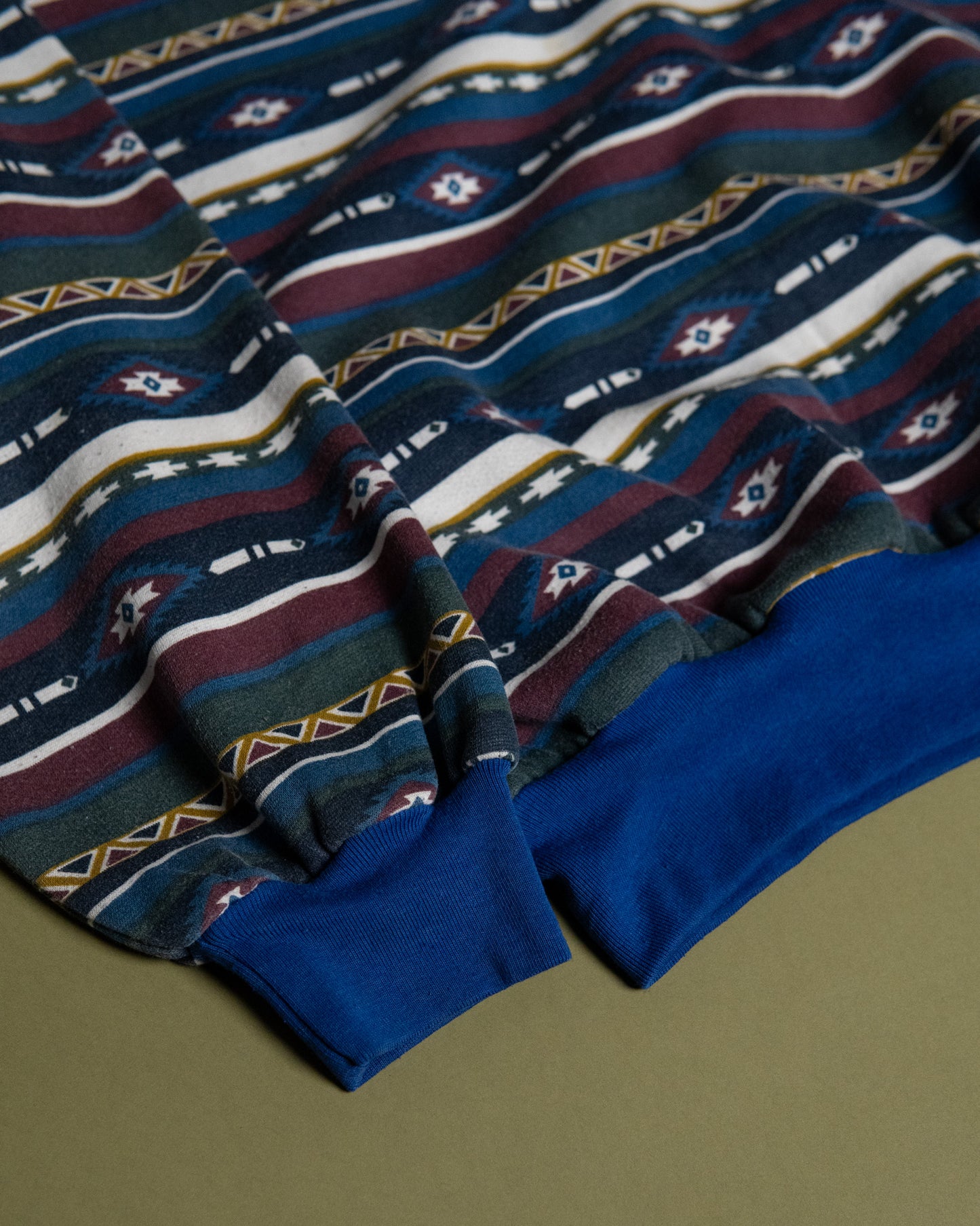 Tribal Stripe Print Sweatshirt