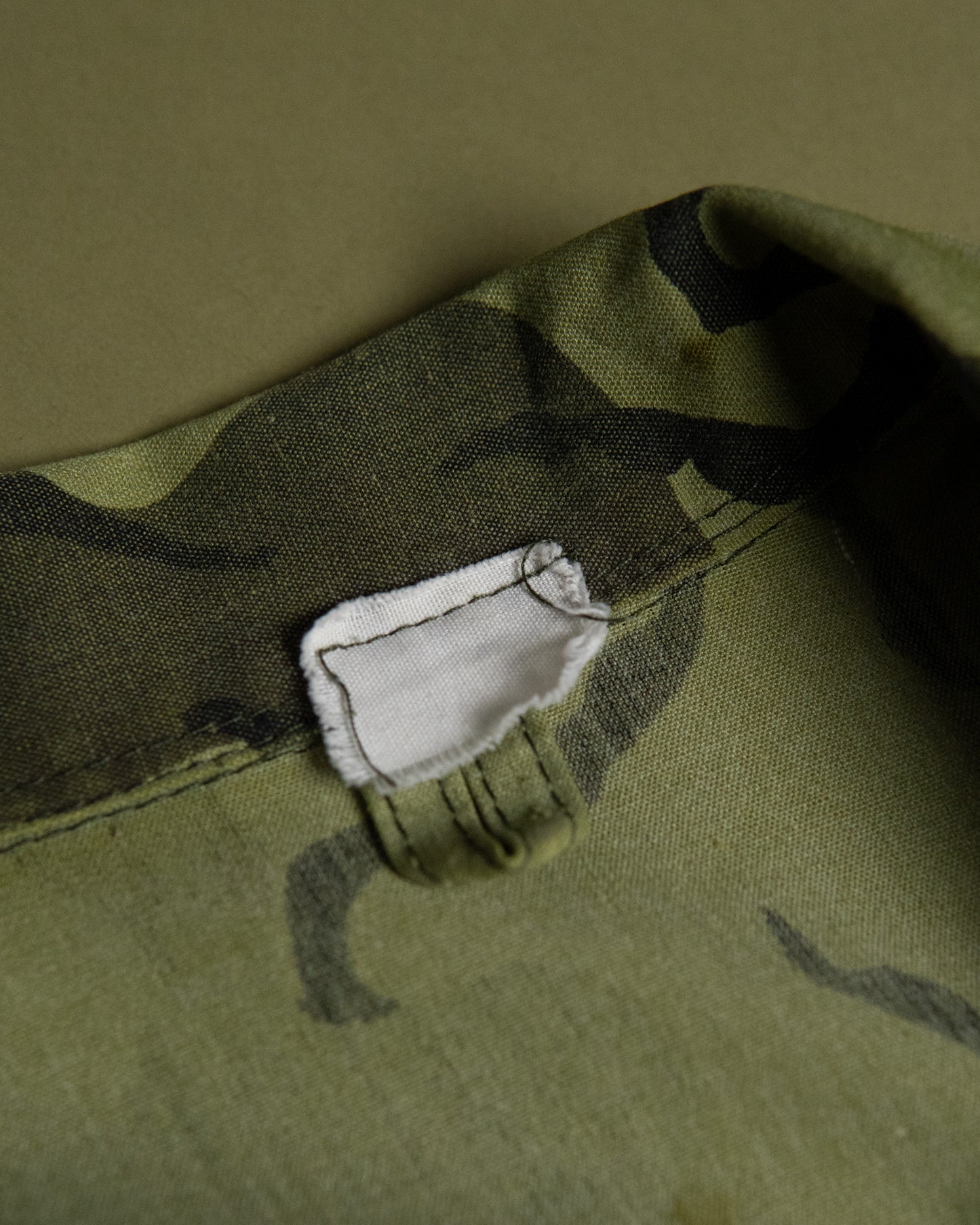 70s Thai Unidentified Military Camo Shirt Jacket
