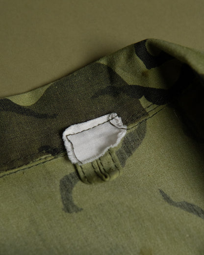 70s Thai Unidentified Military Camo Shirt Jacket