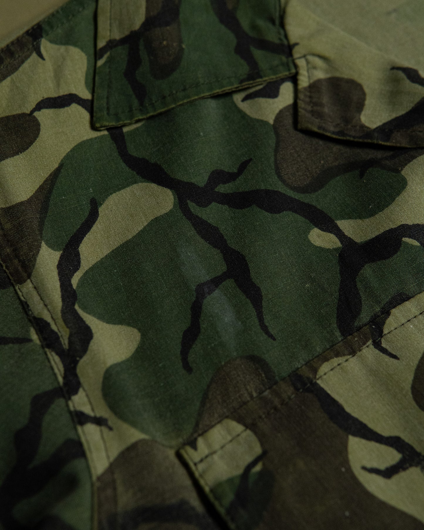 70s Thai Unidentified Military Camo Shirt Jacket