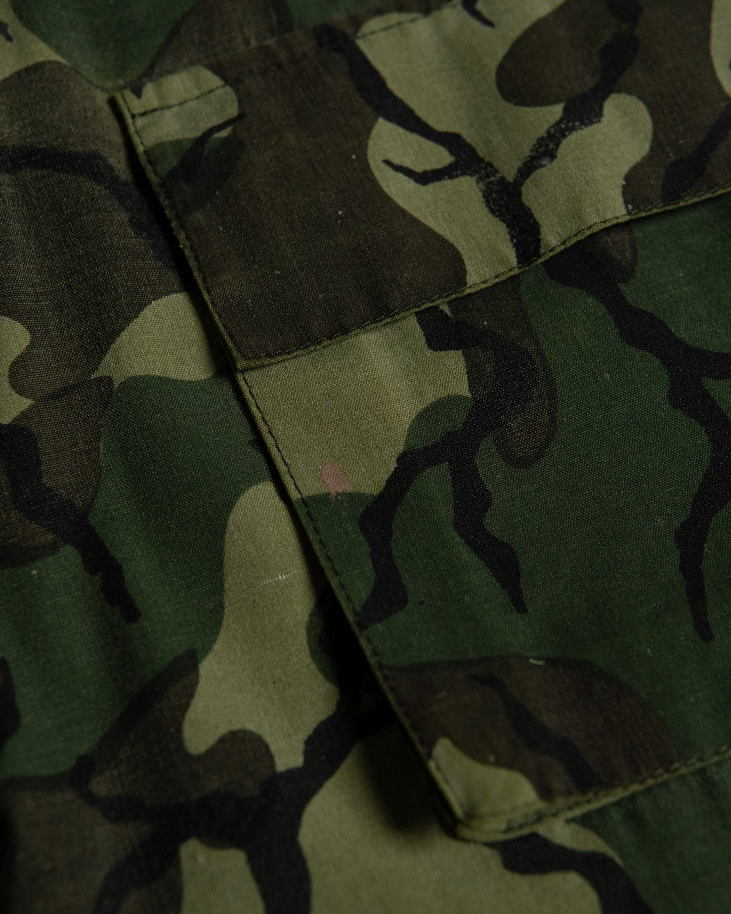 70s Thai Unidentified Military Camo Shirt Jacket