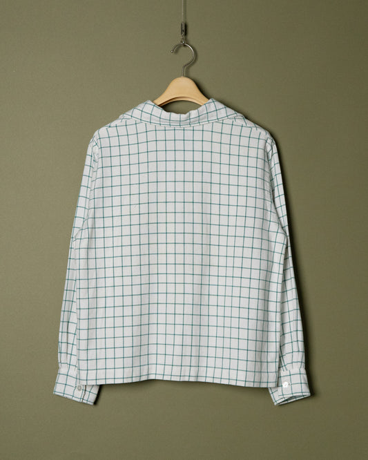 Italian Collar Plaid Pullover Shirt