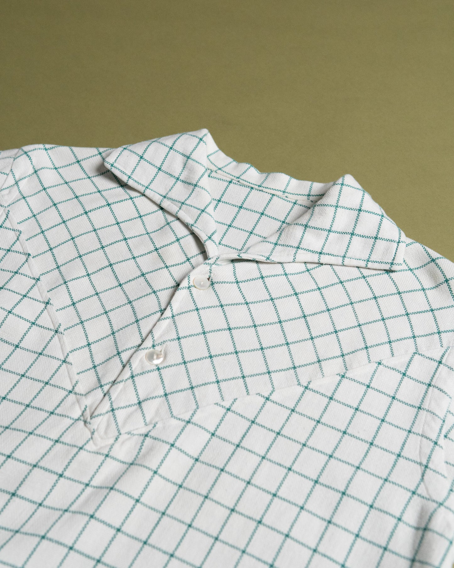 Italian Collar Plaid Pullover Shirt