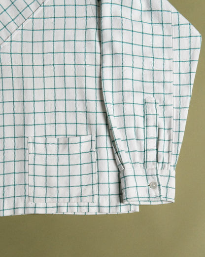 Italian Collar Plaid Pullover Shirt